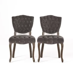 Bates Tufted Dining Chair Set 2ct - Christopher Knight Home 14 Bates Tufted Dining Chair Set 2ct - Christopher Knight Home -Christopher Knight Home GUEST d70f4a00 fed1 49d2 b155 b13f8cb7edba