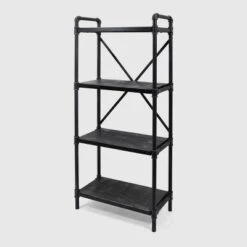 Greenwood Industrial Iron Four Shelf Bookcase - Christopher Knight Home 13 Greenwood Industrial Iron Four Shelf Bookcase - Christopher Knight Home -Christopher Knight Home GUEST d8d4f6b2 07be 4579 81ca 39432b0ca1ab