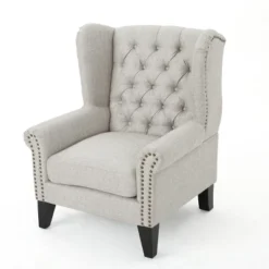 Laird Traditional Winged Accent Chair - Christopher Knight Home -Christopher Knight Home GUEST dafe6dfd 0df4 4107 9aa3 4a81770552c9
