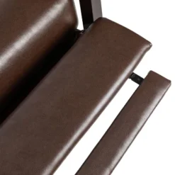 Fernhill Mid Century Modern Faux Leather Upholstered Pushback Recliner Dark Brown/Dark Espresso - Christopher Knight Home -Christopher Knight Home GUEST db4ed052 46c2 4118 8b15 3fb5f6b78036