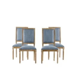 Christopher Knight Home Carina French Country Rubberwood Upholstered Dining Chair (Set Of 4) 23 Christopher Knight Home Carina French Country Rubberwood Upholstered Dining Chair (Set Of 4) -Christopher Knight Home GUEST db71a5a9 70d3 4322 9f67 fae52c6106d7