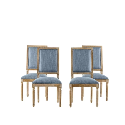 Christopher Knight Home Carina French Country Rubberwood Upholstered Dining Chair (Set Of 4) 13 Christopher Knight Home Carina French Country Rubberwood Upholstered Dining Chair (Set Of 4) - Image 11