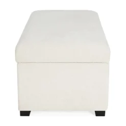 Christopher Knight Home Kalysta Contemporary Rubberwood Upholstered Rectanglar Storage Ottoman -Christopher Knight Home GUEST dbe79dd2 ac87 4b51 88dc df52d87cee1d