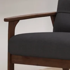 Set Of 2 Duluth Mid-Century Armchairs Black - Christopher Knight Home -Christopher Knight Home GUEST dc8fc1d9 178f 4690 8809 b4d4334ea1a0