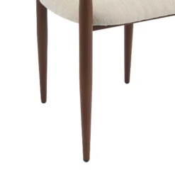 Christopher Knight Home Jaromir Modern Upholstered Iron Dining Chairs With Curved Open Back (Set Of 2) -Christopher Knight Home GUEST dd91985e 1191 44d3 b39b 1bffffc1bee0