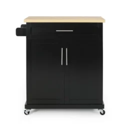 Batavia Contemporary Kitchen Cart With Wheels - Christopher Knight Home -Christopher Knight Home GUEST de33fdc0 ea3d 4bb8 881a 3497a7329123