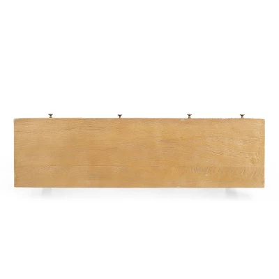 Warthen Boho Handcrafted 4 Drawer Console Table Natural - Christopher Knight Home 7 Warthen Boho Handcrafted 4 Drawer Console Table Natural - Christopher Knight Home - Image 5