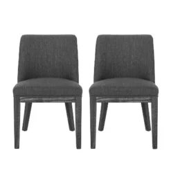 Christopher Knight Home Camas Contemporary Upholstered Wood Dining Chairs (Set Of 2) -Christopher Knight Home GUEST e0552bf4 aedc 4c23 9ea7 5a101787bc8a