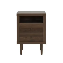 Industrial Wooden 2-Drawer Closet Chest Storage Cabinet Bedroom Living Room-Christopher Knight Home -Christopher Knight Home GUEST e2d37adf 69ec 45e9 9ce3 10b30840643e
