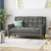Candace Mid Century Modern Loveseat Dark Gray - Christopher Knight Home -Christopher Knight Home GUEST e47d0482 7d92 4a52 94af 699cac528b6e