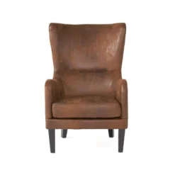 Lorenzo Studded Club Chair Brown - Christopher Knight Home -Christopher Knight Home GUEST e4826227 44ed 4119 9291 3d4e24d881ff