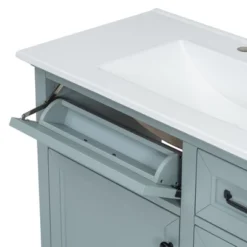 36"W Bathroom Vanity With Sink, Bathroom Cabinet With Tip-out Drawers, Storage Drawers, Door Shelf And Soft Closing Door-Christopher Knight Home -Christopher Knight Home GUEST e4bca462 818c 4bf0 b7f6 ece9f9d3e10e