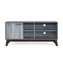 Rattler Mid-Century Modern TV Stand With Storage For TVs Up To 43" - Christopher Knight Home -Christopher Knight Home GUEST e6d34390 0608 4ea0 83dc 0eaf4bbf110b