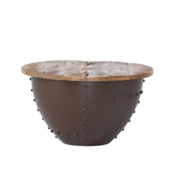 Christopher Knight Home Algonac Modern Industrial Handcrafted Mango Wood And Iron Storage Coffee Table, Natural -Christopher Knight Home GUEST e741fa56 79f7 4820 a0b6 b497468cfc3b