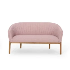 Christopher Knight Home Cheney Contemporary Channel Stitch Upholstered Loveseat With Curved Back -Christopher Knight Home GUEST e9b6ad89 f71f 43e2 8d43 8d9bedc927d3