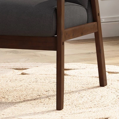 Duluth Mid-Century Armchair Black - Christopher Knight Home 7 Duluth Mid-Century Armchair Black - Christopher Knight Home - Image 5