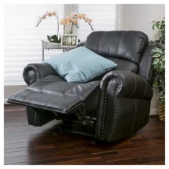 Charlie Faux Leather Glider Recliner Club Chair - Christopher Knight Home -Christopher Knight Home GUEST ecfa20c0 8138 4a3b 8388 3e82a7b2d964