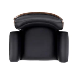 Cannonade Mid-Century Modern Swivel Office Chair Black/Walnut - Christopher Knight Home -Christopher Knight Home GUEST ee56020f 9574 4a09 95d4 12c8754462c0