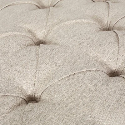 Varnell Contemporary Fabric Button Tufted Chaise Lounge Beige/Dark Brown - Christopher Knight Home 10 Varnell Contemporary Fabric Button Tufted Chaise Lounge Beige/Dark Brown - Christopher Knight Home - Image 8