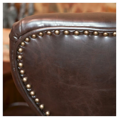 Warner High Back Chair Brown - Christopher Knight Home 4 Warner High Back Chair Brown - Christopher Knight Home - Image 2