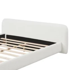 Christopher Knight Home Samson Modern Boucle Upholstered Wood Platform Bed With Headboard, White -Christopher Knight Home GUEST f2d9e006 1bcf 4df0 ba39 76b4f38b326d