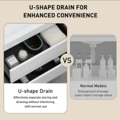 Christopher Knight Home Marshall Wall-Mounted White Bathroom Vanity With Stone Resin Sink And Two Drawers -Christopher Knight Home GUEST f357b611 5821 4b7b baf7 7d6074e26e49