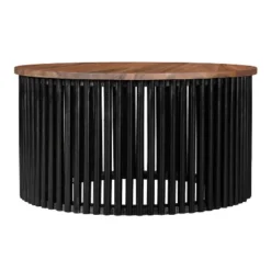 Christopher Knight Home Zanvia 30" Round Acacia Wood Coffee Table With Slatted Base