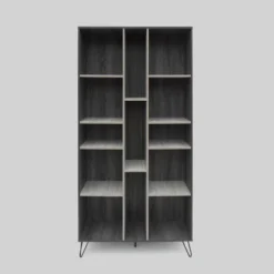 Bijan 2pc Mid-Century Entertainment Center Set Sonoma Gray Oak - Christopher Knight Home -Christopher Knight Home GUEST f40a750e 9307 4ab4 88a1 b8d2939dbb80