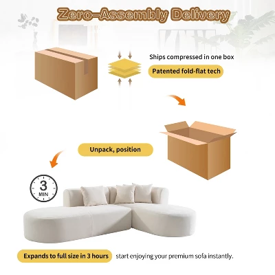 Christopher Knight Home Imre Modern Upholstered 4 Seater Corner Sectional Sofa With Pillows 9 Christopher Knight Home Imre Modern Upholstered 4 Seater Corner Sectional Sofa With Pillows - Image 7