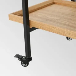 Gerard Industrial Wooden Bar Cart - Christopher Knight Home -Christopher Knight Home GUEST f8431f3c 9f57 4d00 80d3 36297e18921e