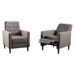 Set Of 2 Mervynn Mid-Century Recliner - Christopher Knight Home -Christopher Knight Home GUEST f8b3b303 721a 47f3 b09c 2dd9e3bf2529