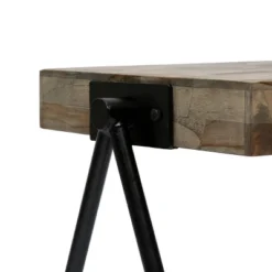 Gurley Handcrafted Modern Industrial Mango Wood Side Table Gray/Black - Christopher Knight Home -Christopher Knight Home GUEST f92ebf66 e76c 4d93 9ce6 7b3330dd2e3e