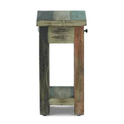 Meader Boho Handmade Distressed Mango Wood End Table - Christopher Knight Home -Christopher Knight Home GUEST f9f8d23f 63b7 448f ae55 d4394e103a40