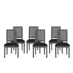 Christopher Knight Home Brownell French Country Wood And Cane Upholstered Dining Chairs (Set Of 6) 27 Christopher Knight Home Brownell French Country Wood And Cane Upholstered Dining Chairs (Set Of 6) -Christopher Knight Home GUEST fa66fa79 b41d 4093 9d64 18db9a2bff8a