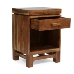 Wadley Boho Handcrafted Acacia Wood Nightstand Natural - Christopher Knight Home -Christopher Knight Home GUEST fabecd06 5f96 4f33 8e02 411d3b5a896a