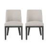 Christopher Knight Home Set Of 2 Camas Upholstered Dining Chairs Light Gray/Weathered Gray -Christopher Knight Home GUEST fcf01e51 82a4 4f2b 9da5 edce8b5629e9