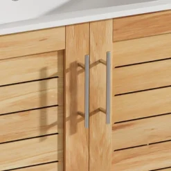 Christopher Knight Home Ramona 30" Mid-Century Modern Bathroom Vanity With Ceramic Sink, Antique Natural -Christopher Knight Home GUEST fd0059b4 890e 46ee b2e5 74340fb7065a