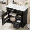 Christopher Knight Home Timeus 36" Modern Bathroom Vanity With Ceramic Sink, Drawers -Christopher Knight Home GUEST fea56d0e f3fe 4b0b 85d9 622da66bf72b