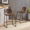 Set Of 2 Cedric Counter Height Barstool Vintage Brown - Christopher Knight Home -Christopher Knight Home GUEST fedb947f 0337 46cf ace8 83c55934180a