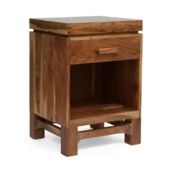 Set Of 2 Wadley Boho Handcrafted Acacia Wood Nightstands Natural - Christopher Knight Home -Christopher Knight Home GUEST fee0ad40 ea52 4c19 9186 cf1ebfeb68b8